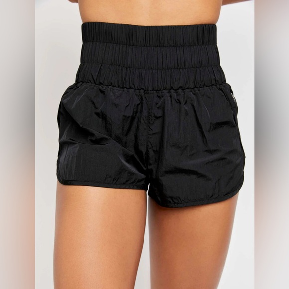 Free People Movement The Way Home High Waisted Lined Athletic Shorts in Black M - Picture 3 of 11